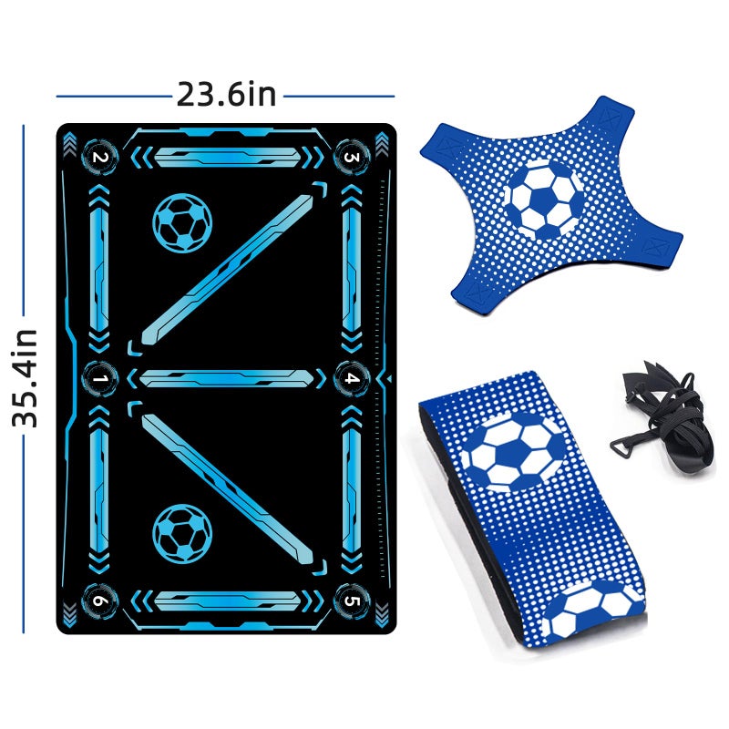 ZVD Soccer Training Equipment Soccer Training Mat Improve Strength Agility and Coordination Anti-Slip Silent Absorption Soccer Footwork Training Mat - Image 4